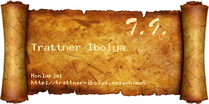 Trattner Ibolya névjegykártya